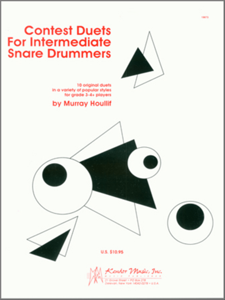 Contest Duets For Intermediate Snare Drummers by Murray Houllif Snare Drum - Sheet Music