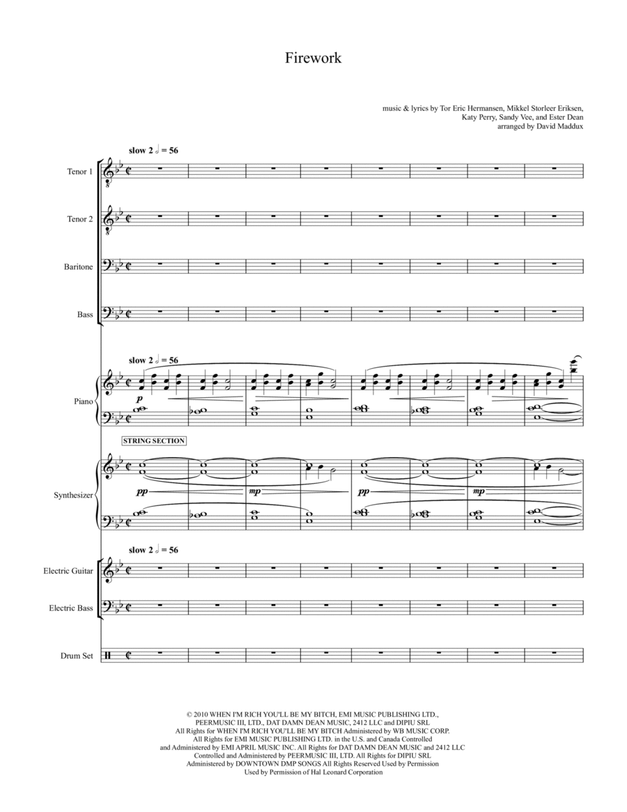Firework Small Ensemble scores gallery preview page 1
