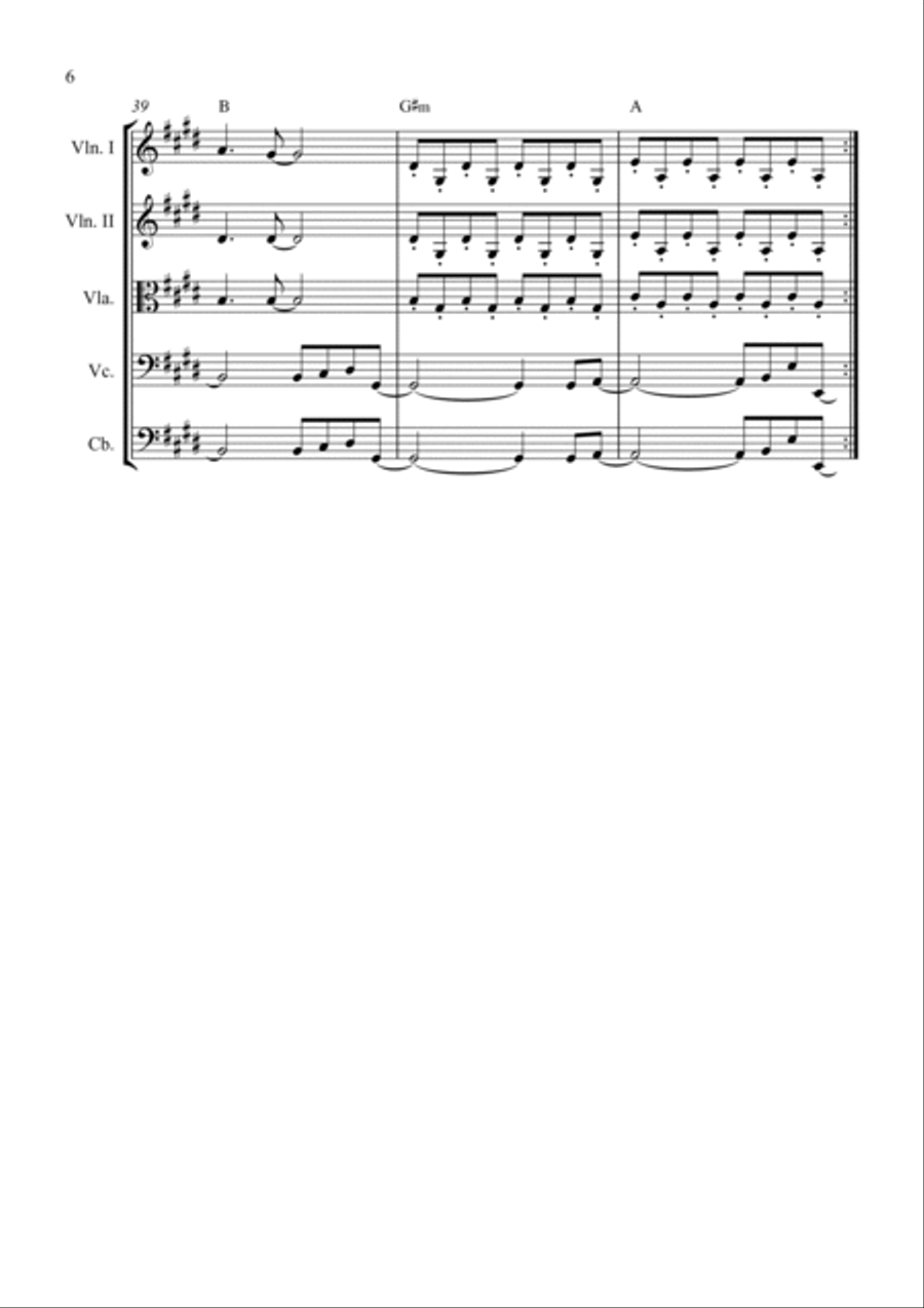 Don't Stop Believin' Don't Stop Believin' String Quintet scores gallery preview page 6
