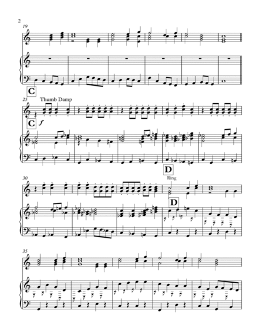 God is So Good: 5 Ringers and Piano (tableless arrangement option) 2 Octave Bells (TL) 2-Octaves scores gallery preview page 2