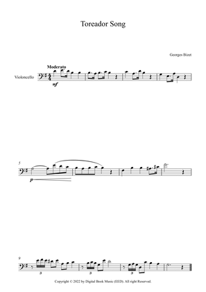 Book cover for Toreador Song - Georges Bizet (Cello)