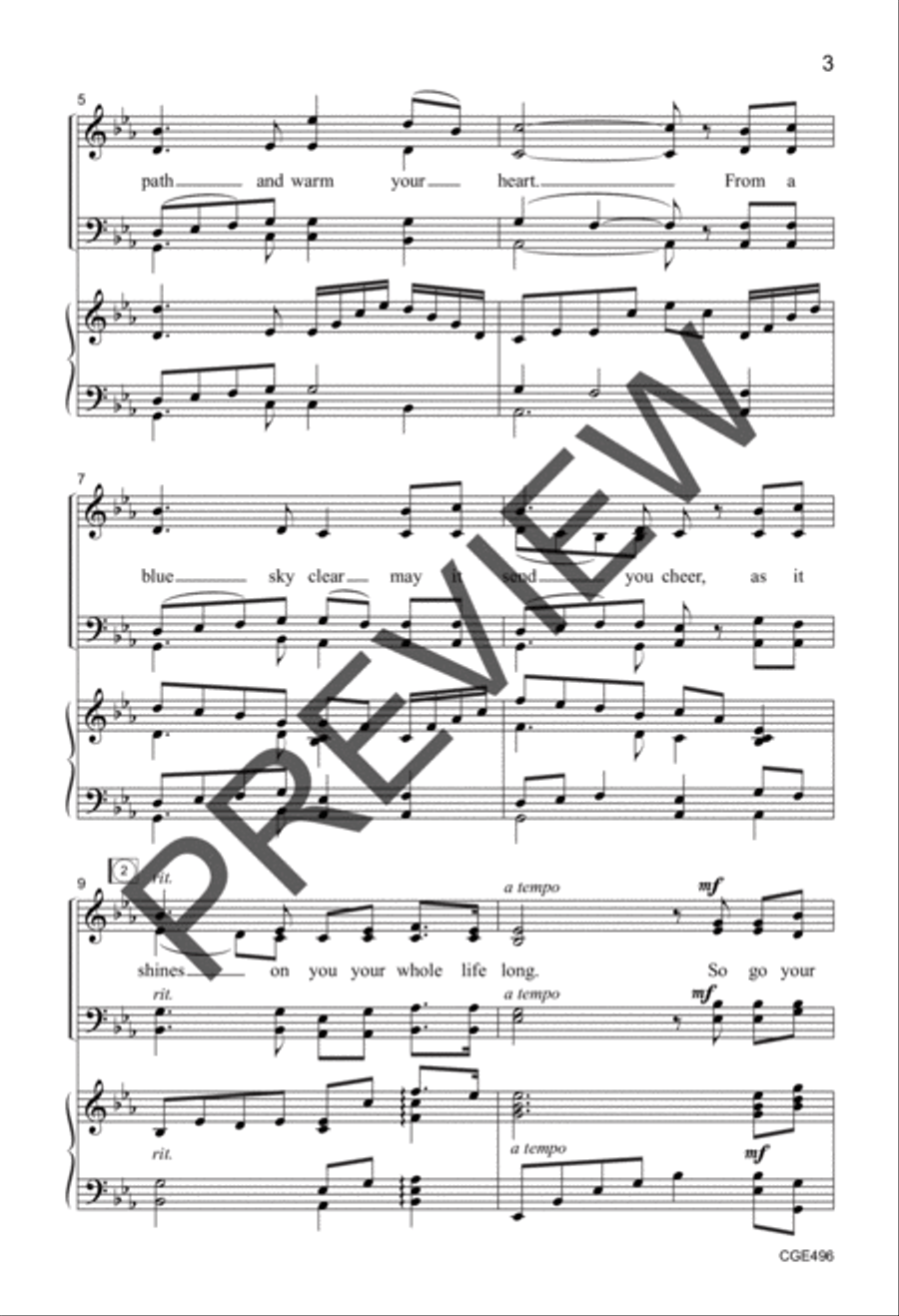 Go in Peace, Walk in Hope, Live in Love (SATB) by Douglas E. Wagner 4-Part - Sheet Music page 3