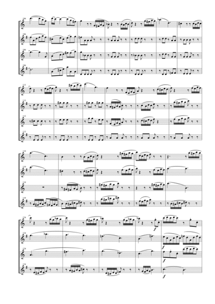 String Quartet KV 458 "The Hunt" for Saxophone Quartet (SATB) image number null