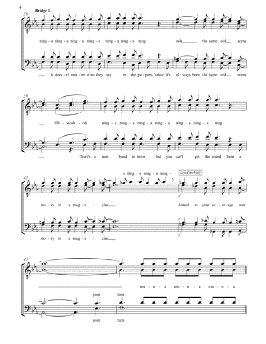 It's Still Rock And Roll To Me TTBB scores gallery preview page 4