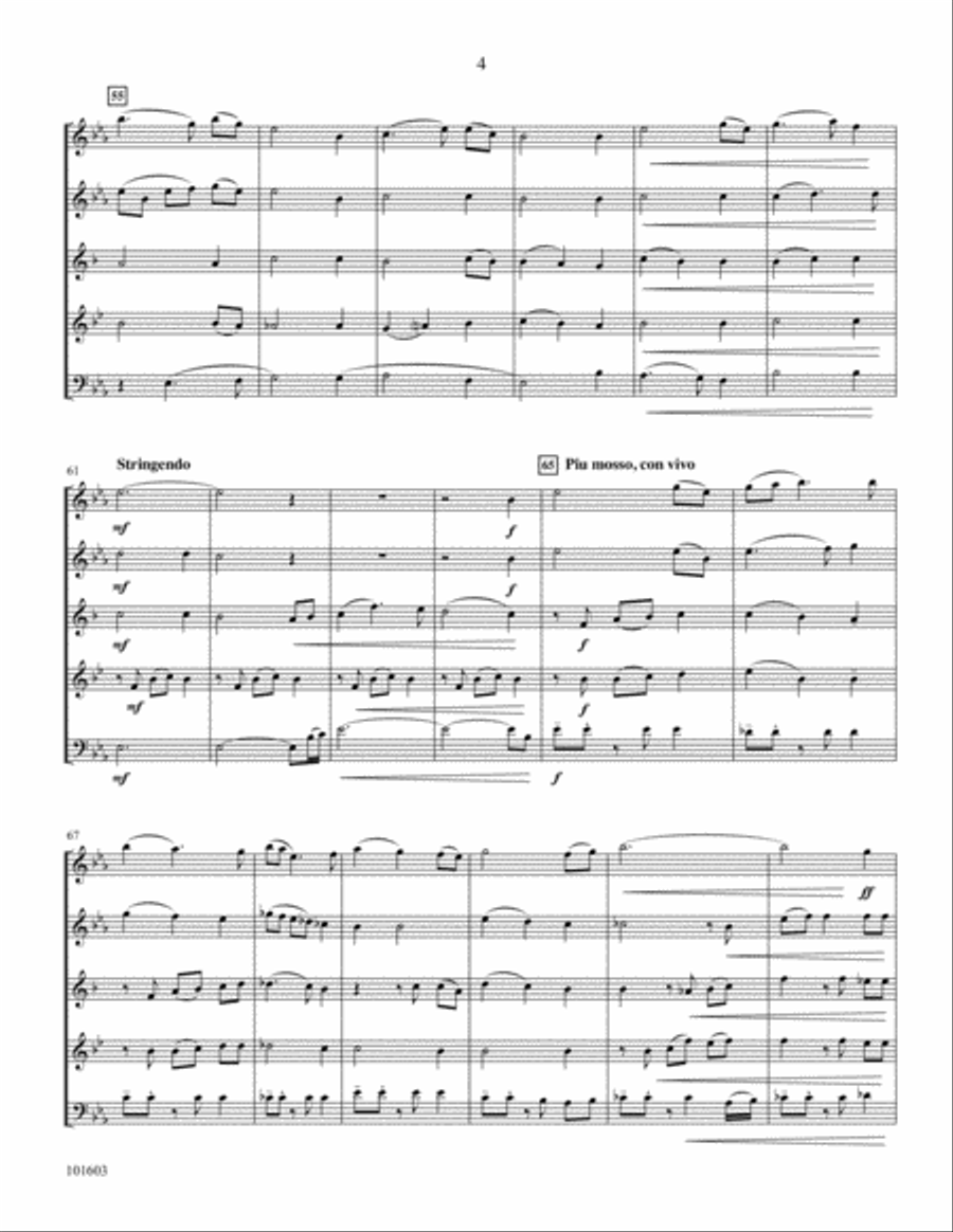 Amazing Grace Amazing Grace Woodwind Quintet scores gallery preview page 4
