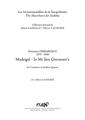 Book cover for Madrigal - Io Mi Son Giovanett'e