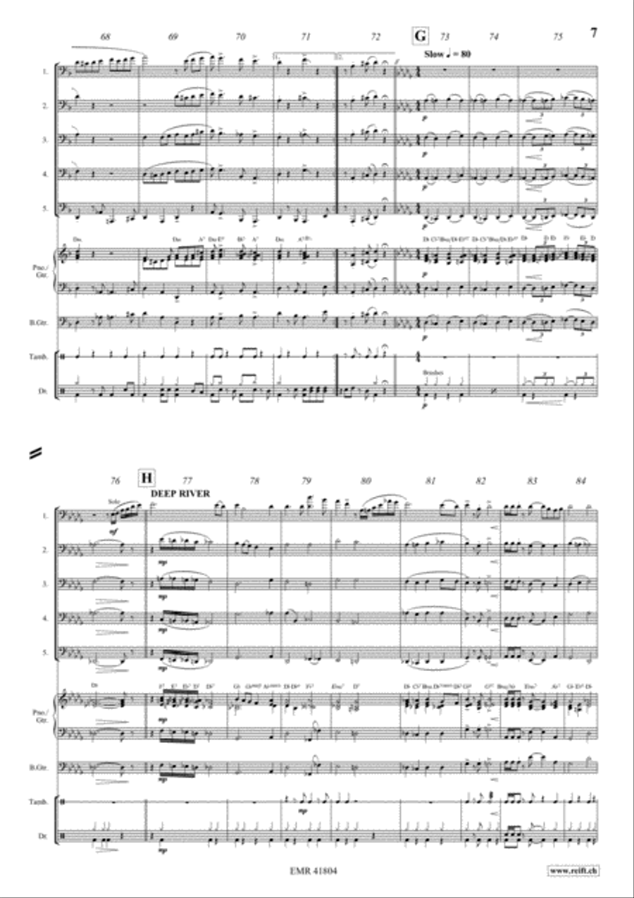 Fascinatin' Gospels Fascinatin' Gospels Trombone scores gallery preview page 7