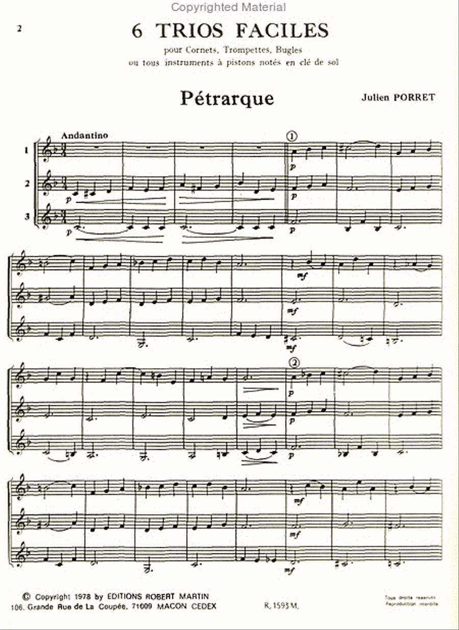 Trios faciles (6) Trios faciles (6) Horn scores gallery preview page 2