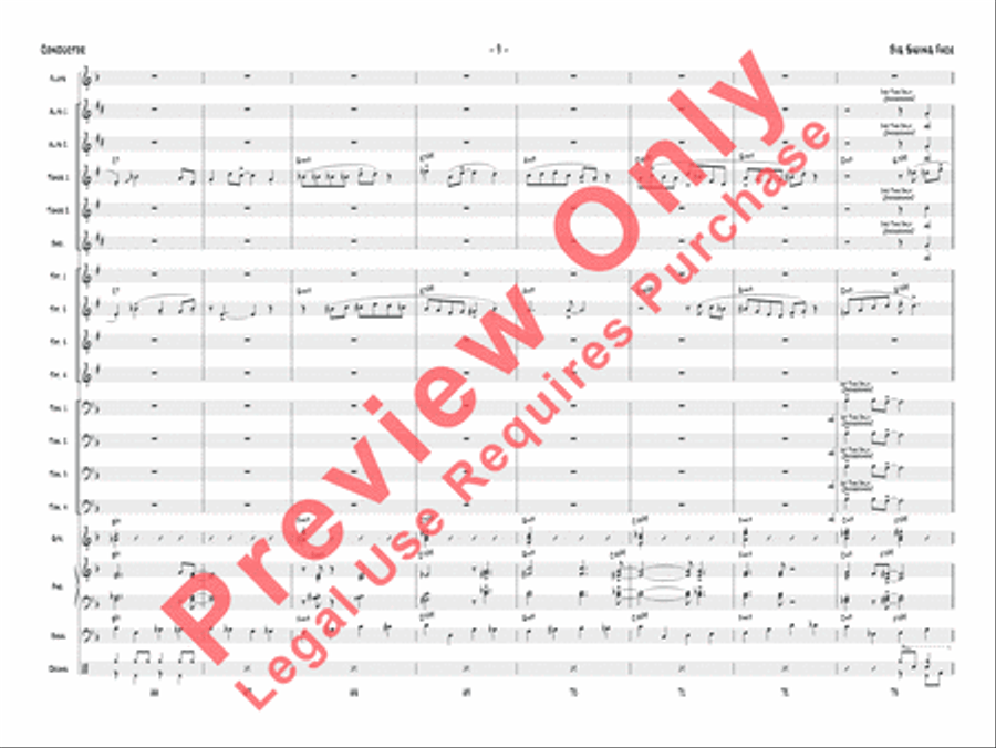 Big Swing Face Jazz Ensemble scores gallery preview page 12