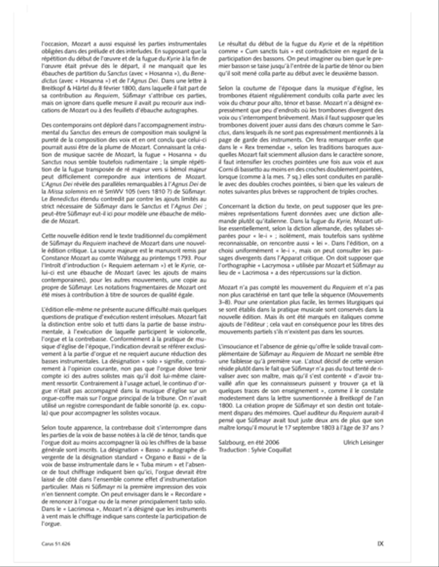 Missa longa in C major (Missa longa in C) 4-Part scores gallery preview page 10