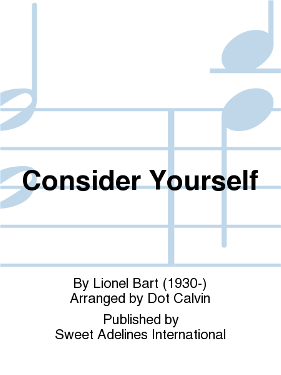 Consider Yourself A Cappella scores gallery preview page 1