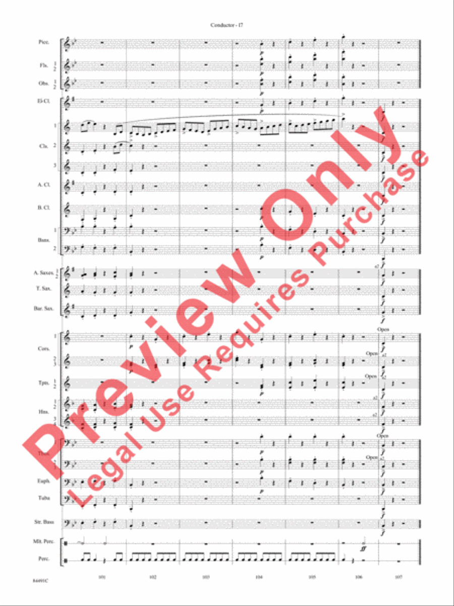 The Typewriter Concert Band scores gallery preview page 20