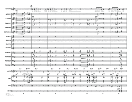 I Thought About You (Key: B-flat) - Conductor Score (Full Score)