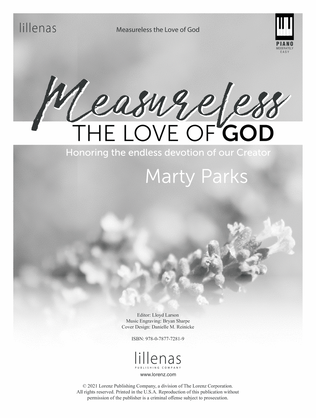 Book cover for Measureless the Love of God