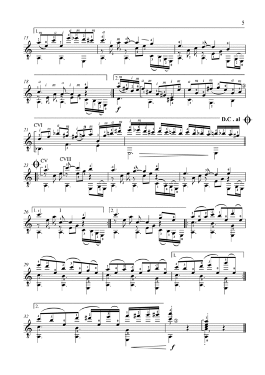 Solo Pieces For Classical Guitar Acoustic Guitar scores gallery preview page 6