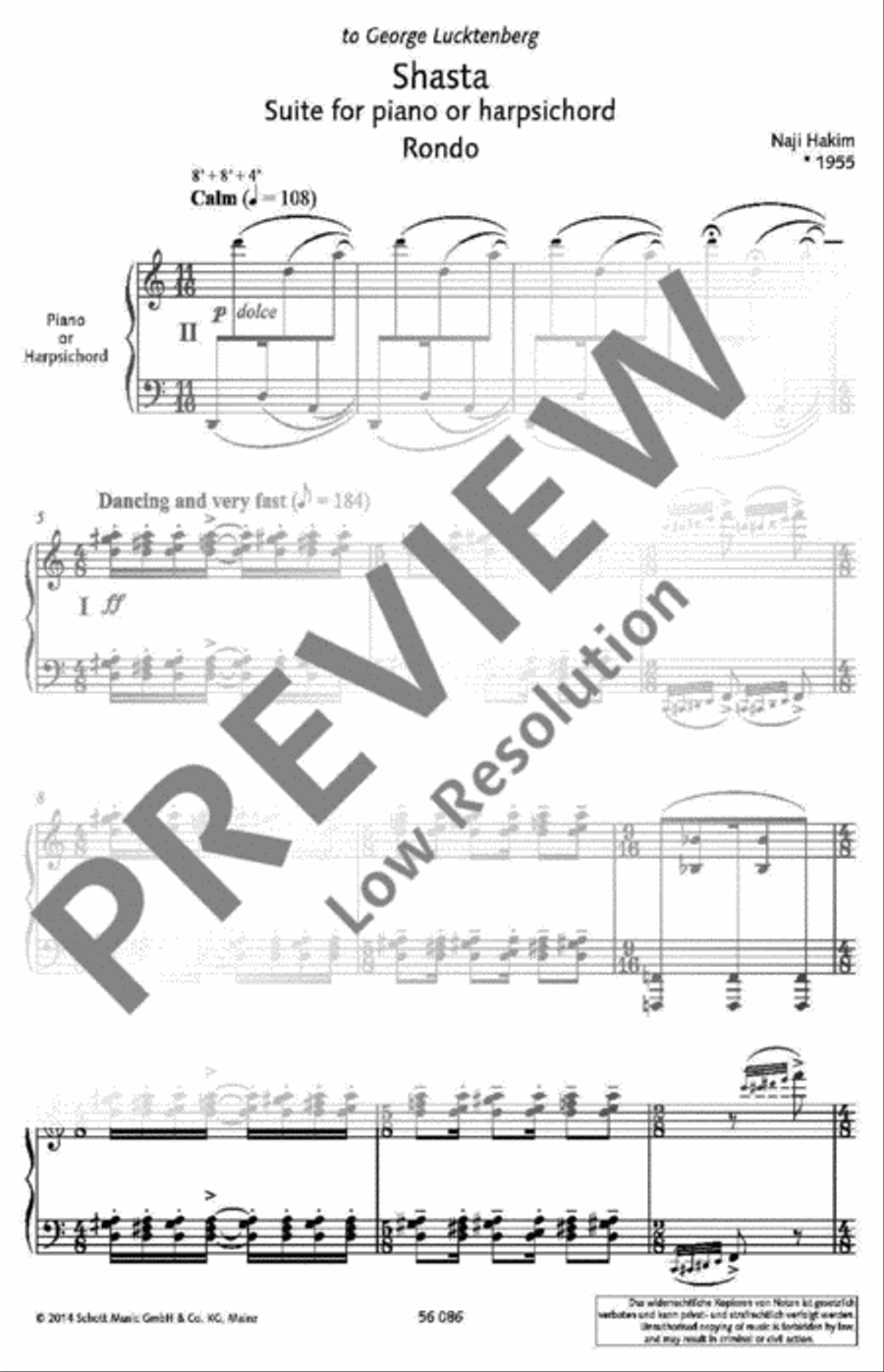 Shasta Harpsichord scores gallery preview page 3