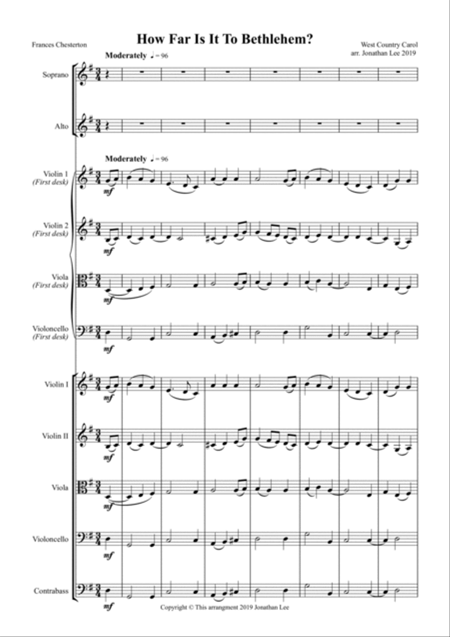 How Far Is It To Bethlehem Choir scores gallery preview page 2