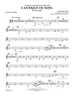 Cantique de Noel (O Holy Night) - Bb Bass Clarinet