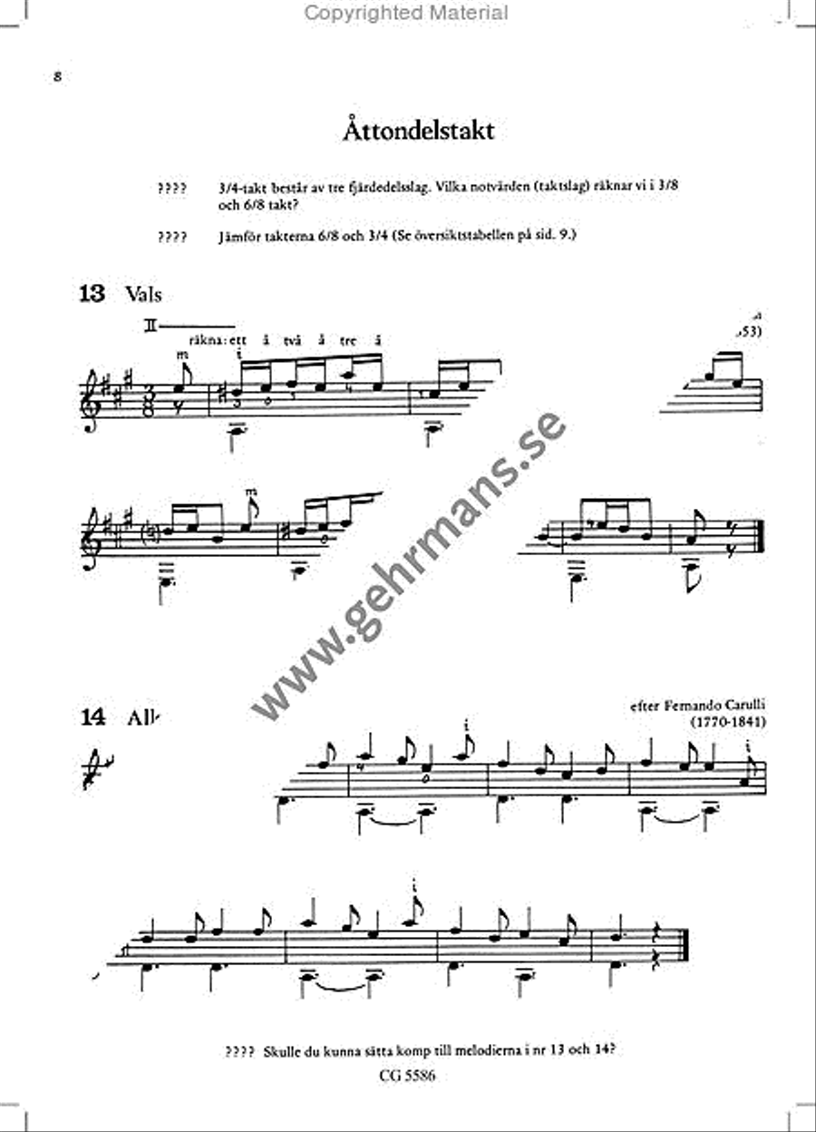 Lar dig spela gitarr 2 Guitar scores gallery preview page 4