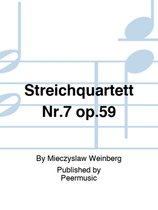 Book cover for Streichquartett Nr.7 op.59