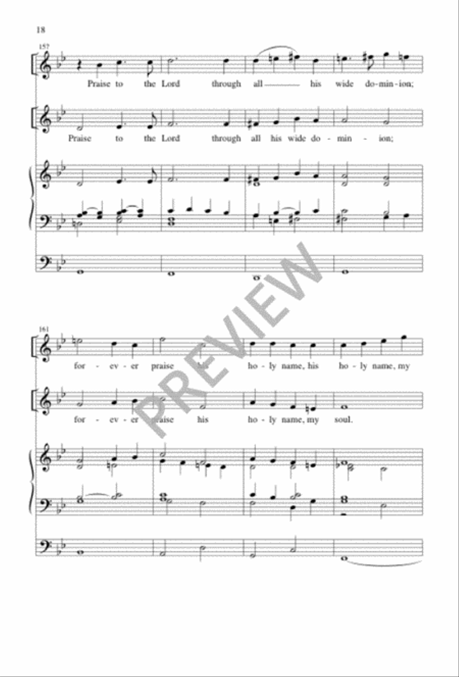 O Come, My Soul, Sing Praise to God O Come, My Soul, Sing Praise to God 4-Part scores gallery preview page 17