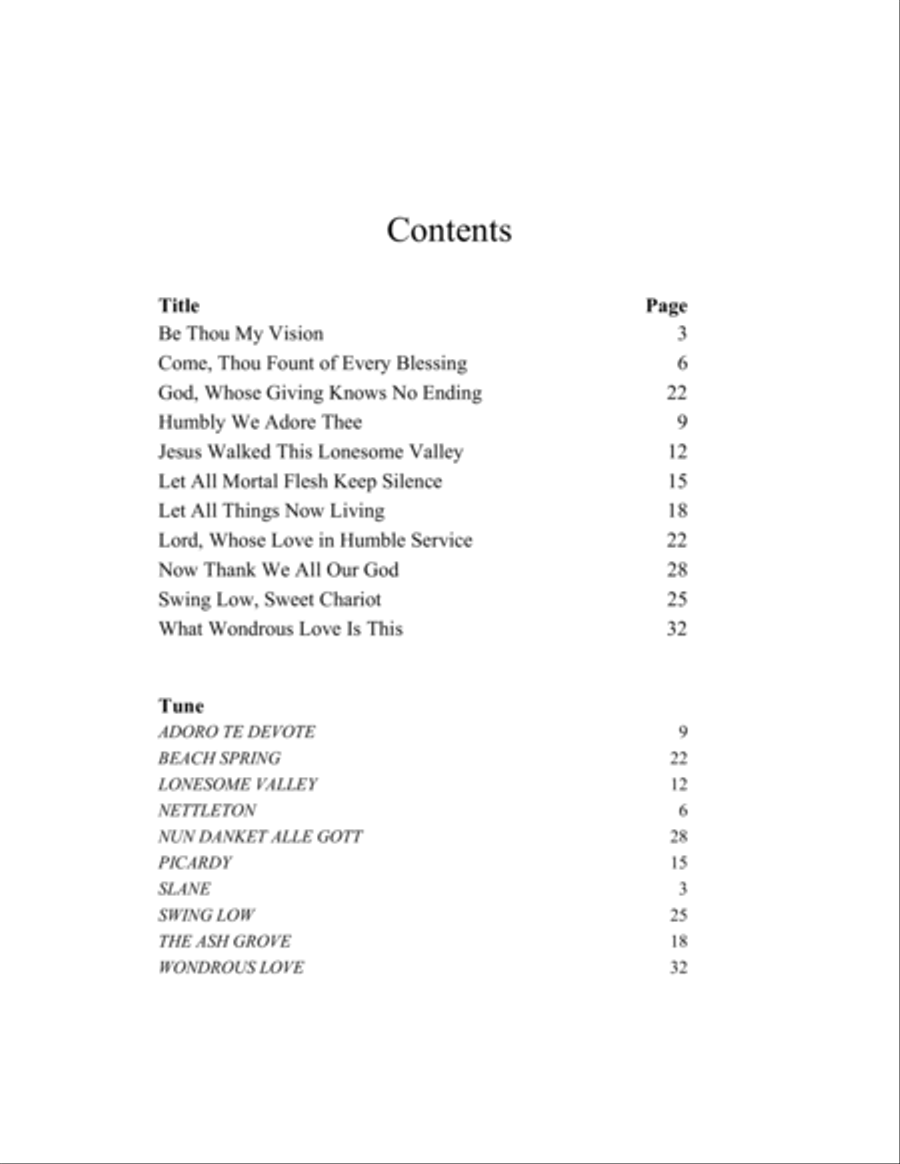 Be Thou My Vision 10 Meditative Hymns for Piano Easy Piano scores gallery preview page 2