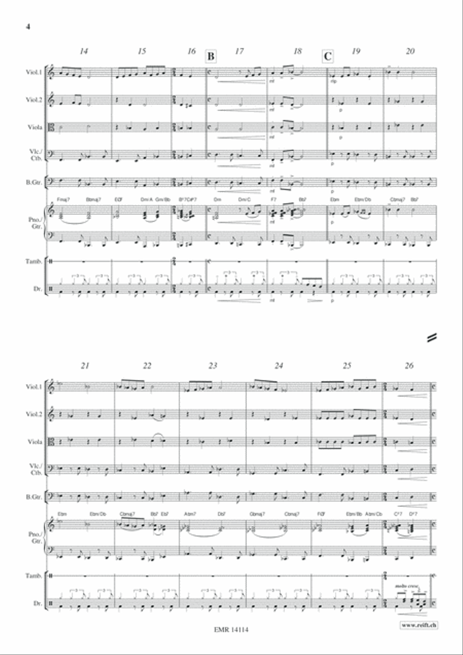 Ox And Donkey Blues Ox And Donkey Blues String Quartet scores gallery preview page 5