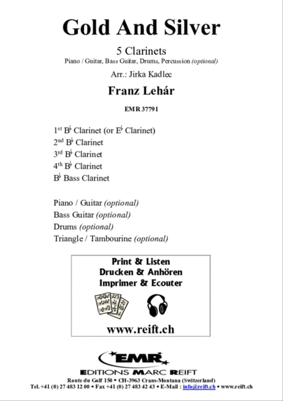 Gold And Silver Clarinet scores gallery preview page 2