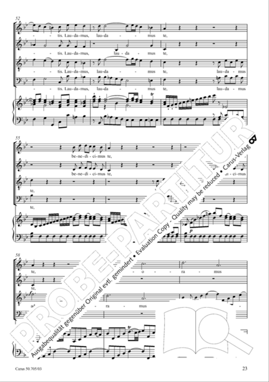 Missa in g. Hasse-Werkausgabe IV/3 4-Part scores gallery preview page 32