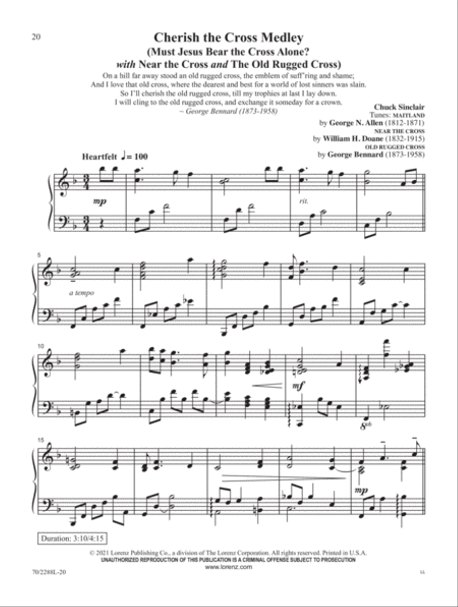 Cherish the Cross Cherish the Cross Piano Solo scores gallery preview page 8