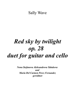 The Red sky by twilight - duet for guitar and cello op. 28