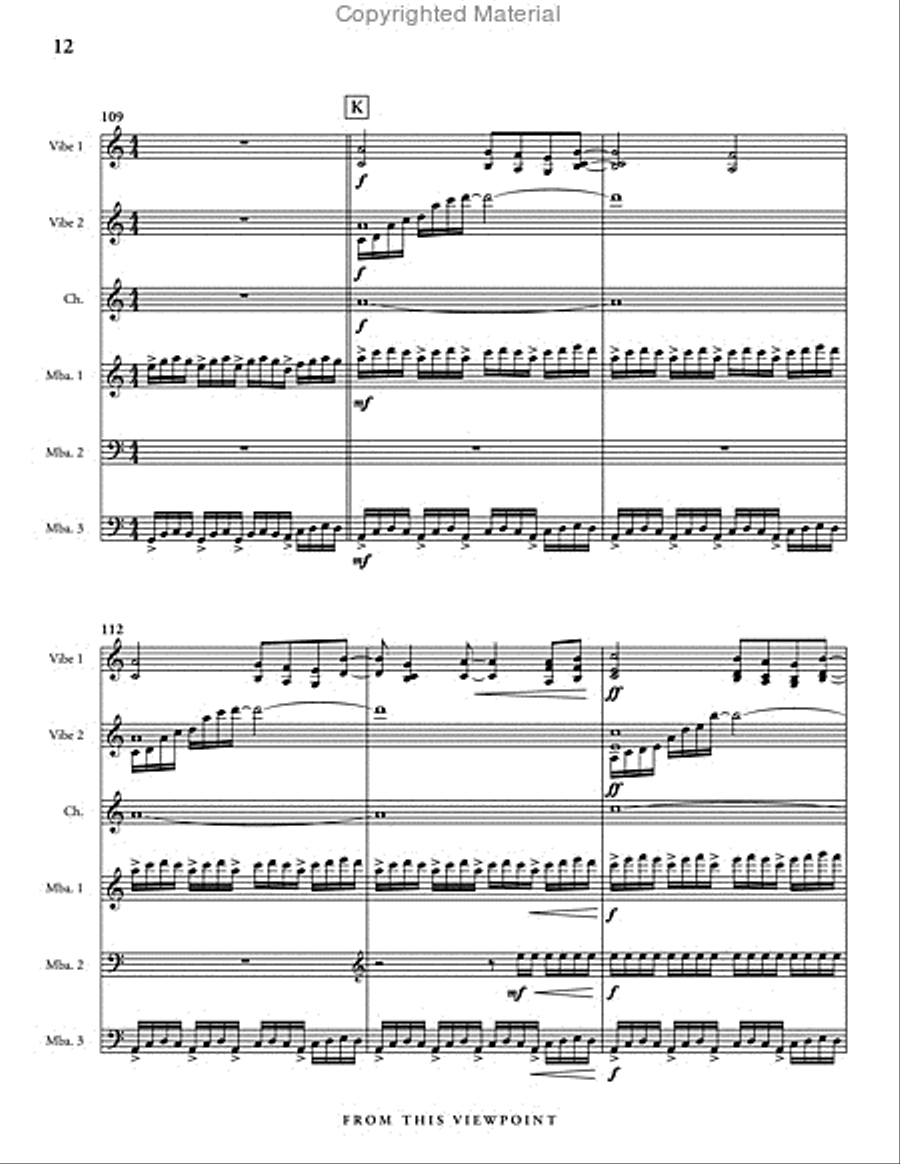 From this Viewpoint Percussion Ensemble scores gallery preview page 13