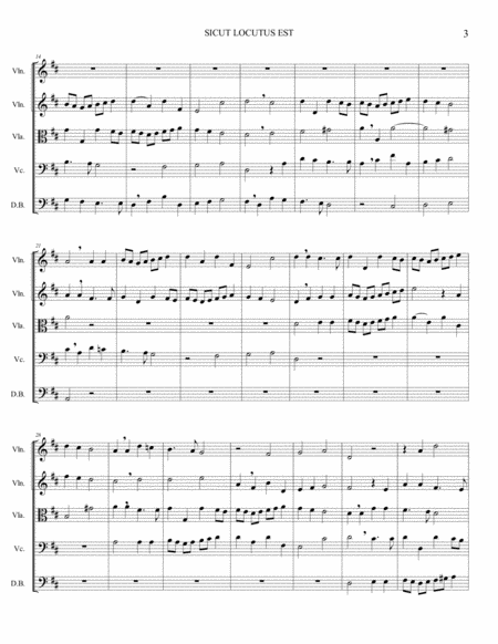 SICUT LOCUTUS EST from MAGNIFICAT - BWV 243 - Arr. for String Quintet image number null