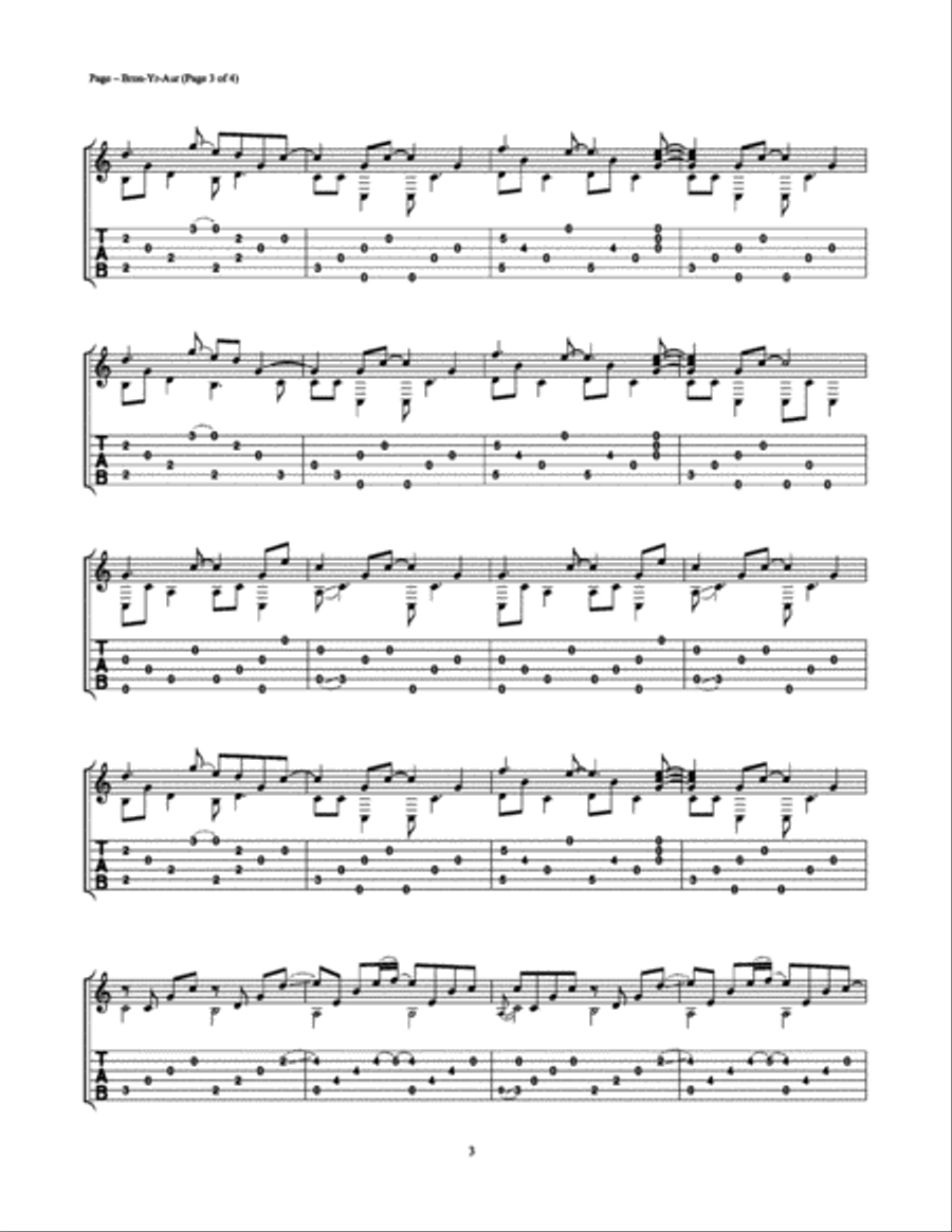 Bron-Yr-Aur Electric Guitar scores gallery preview page 3