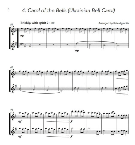 More Carols for Two - Flute and Clarinet Duet image number null