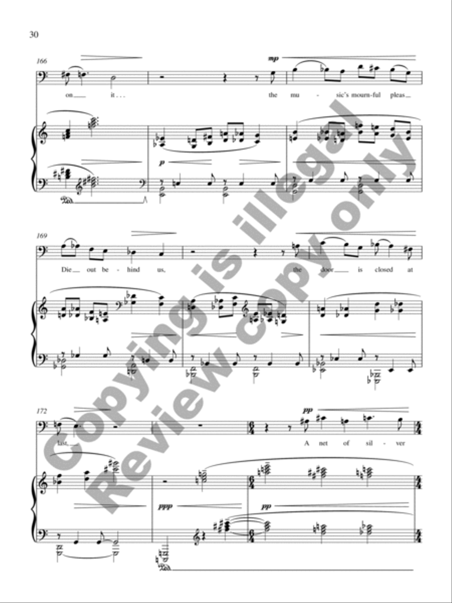Nocturne of Remembered Spring Baritone Voice scores gallery preview page 18