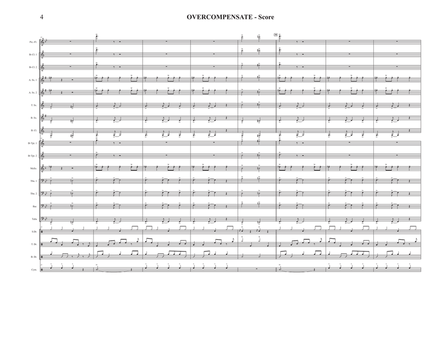 Overcompensate Marching Band scores gallery preview page 4
