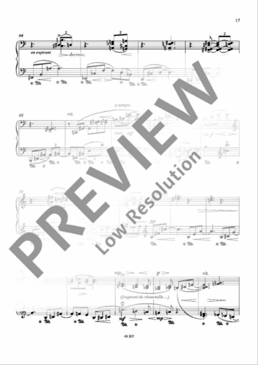 Reflexions Piano Solo scores gallery preview page 18