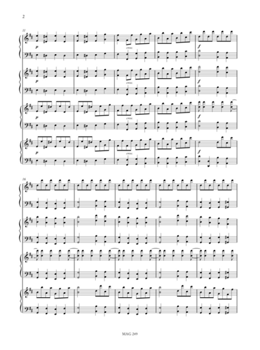 Simphonie Concertante du Ballet de Mirza for 4 Harps Harp scores gallery preview page 3