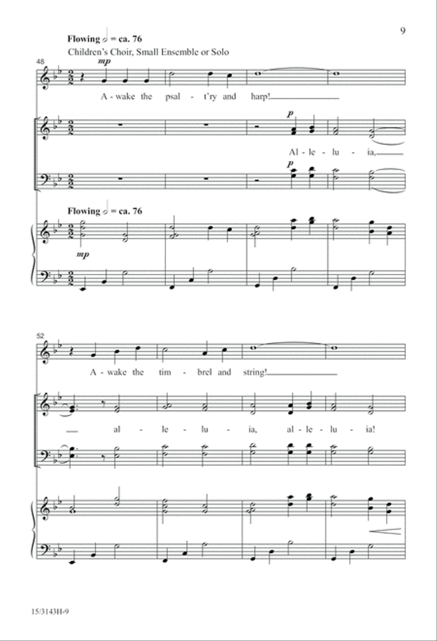 Awake, My Soul, and Sing! 4-Part scores gallery preview page 9