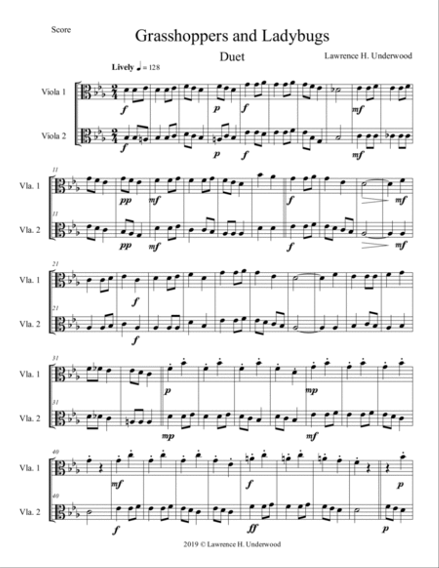 Grasshoppers & Ladybugs String Duet scores gallery preview page 2
