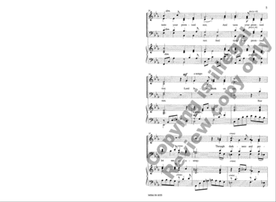 Lord Jesus, Think on Me 4-Part scores gallery preview page 4