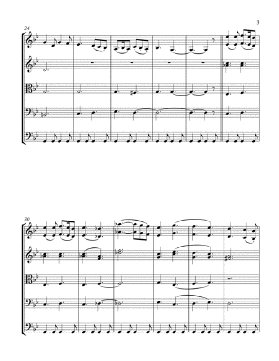 Il Vecchio Castello String Quintet Moussorgsky String Quartet scores gallery preview page 3