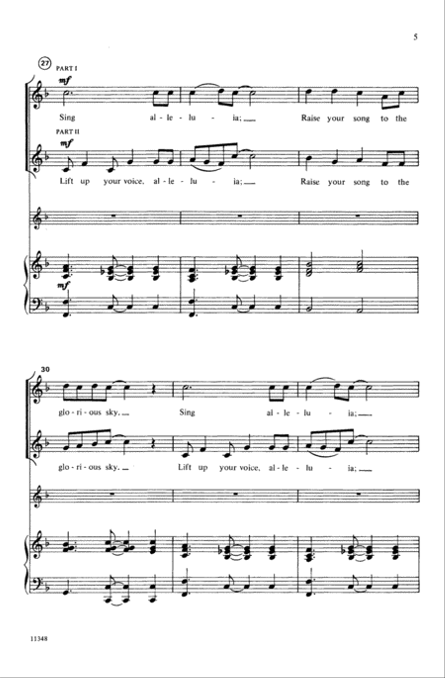 Lift Up Your Voice, Alleluia Choir scores gallery preview page 4