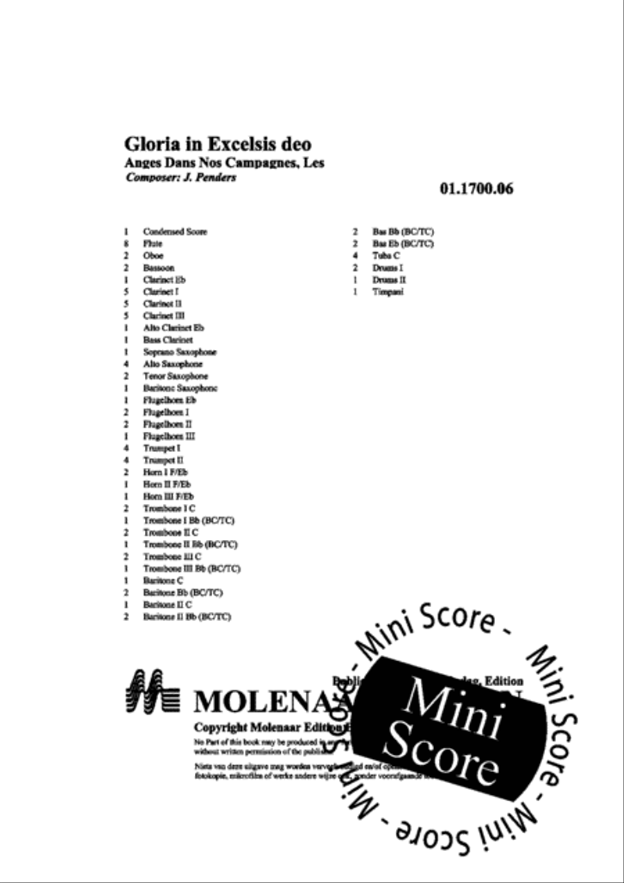 Gloria in Excelsis Deo Fanfare Band scores gallery preview page 4