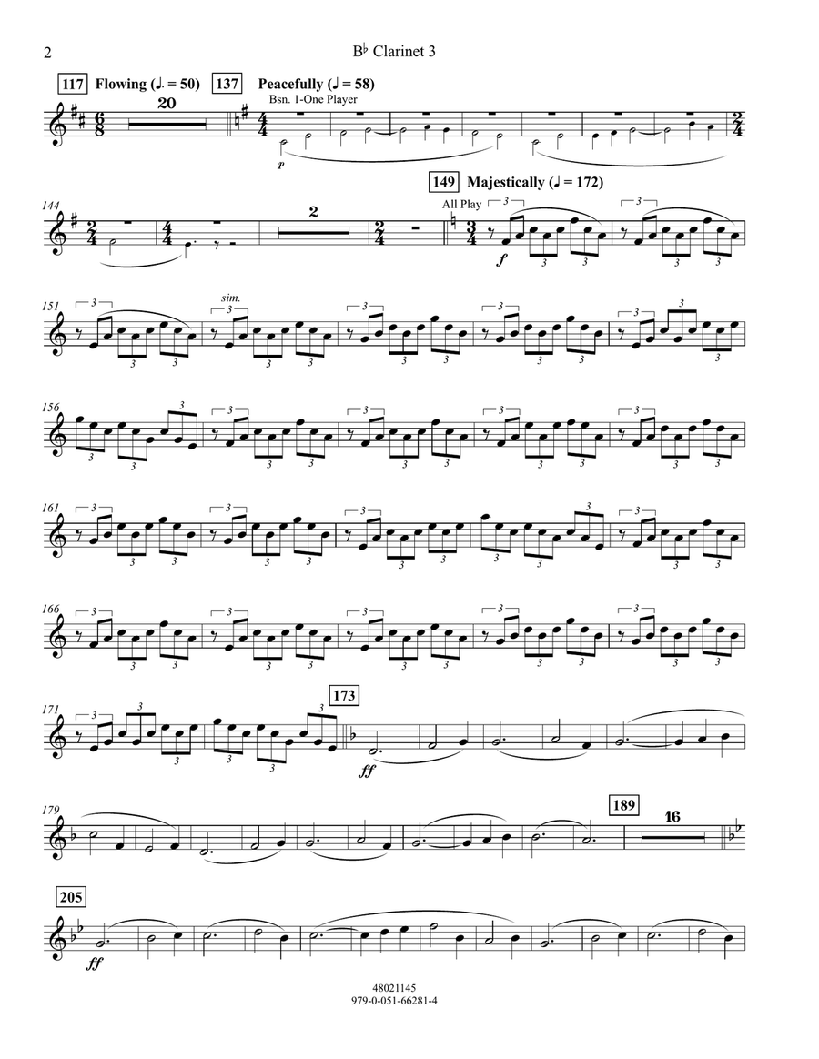 Meridian - Bb Clarinet 3 Meridian - Bb Clarinet 3 Concert Band scores gallery preview page 2