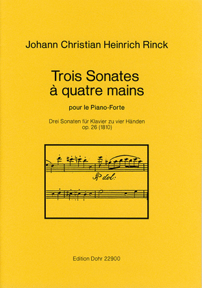 Book cover for Trois Sonates à quatre mains pour le Piano-Forte op. 26 (1810)