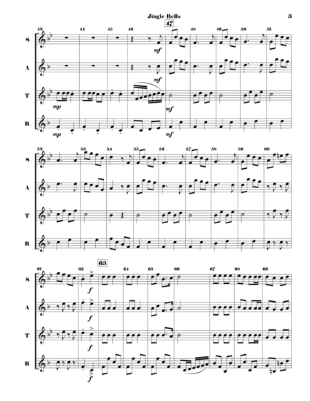 Jingle Bells: SATB Saxophone Quartet image number null