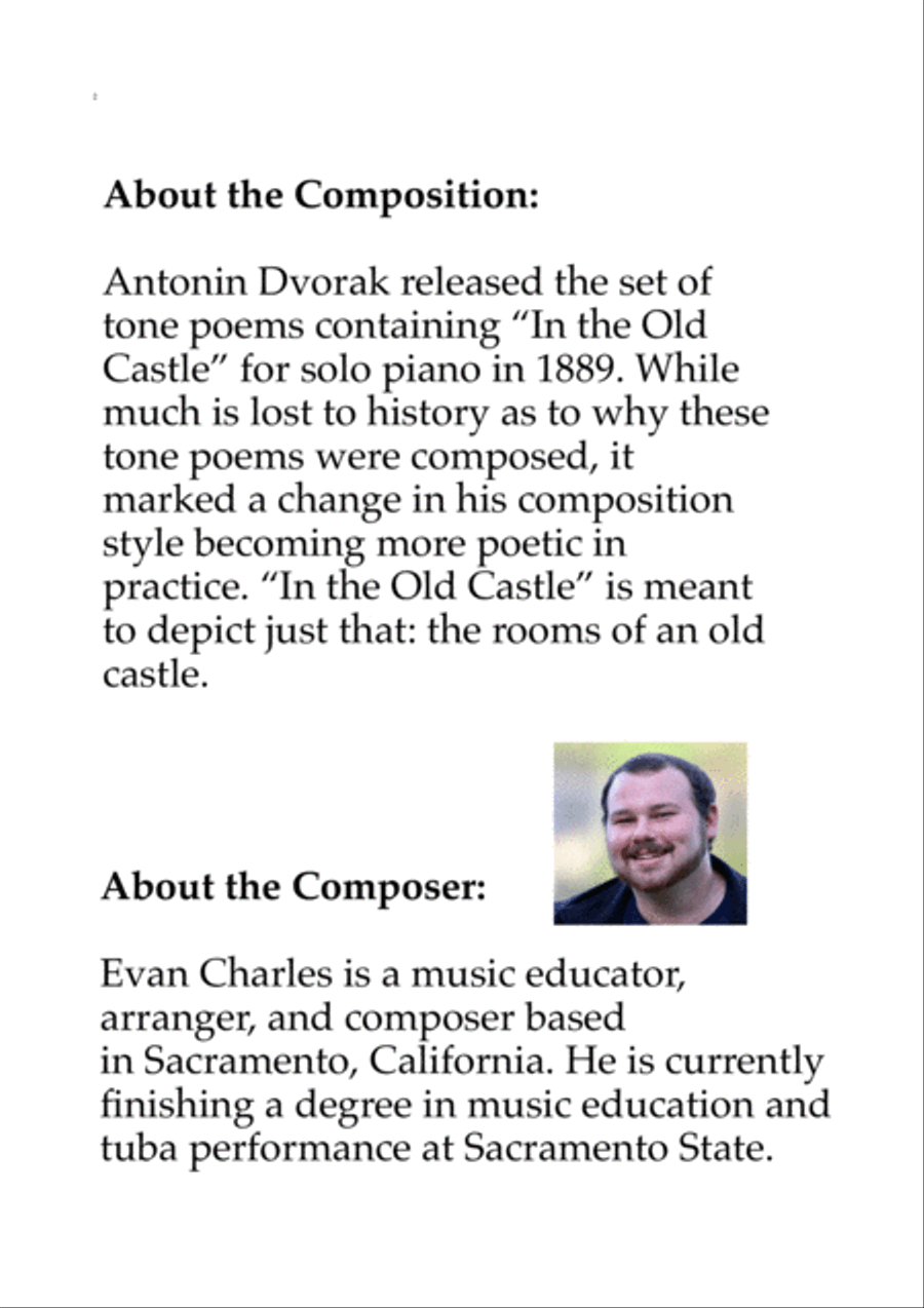 In the Old Castle Op. 85 Full Orchestra scores gallery preview page 2