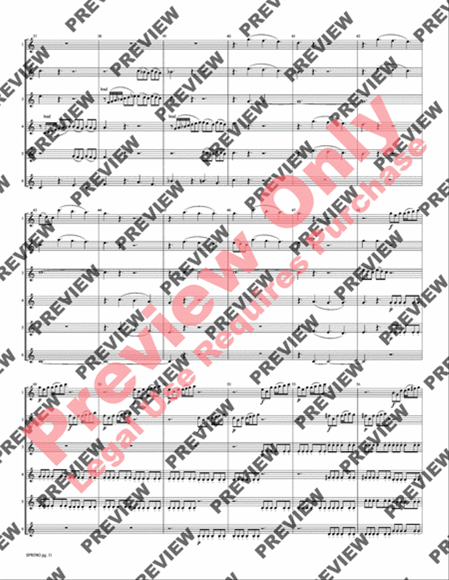 Spring from The Four Seasons Small Ensemble scores gallery preview page 13